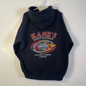 Kanes Harley-Davidson Calgary Alberta Hoodie / Sweater Biker Y2K / Vintage - XL
